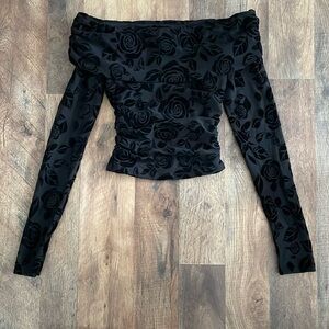 Wild Fable Women's Long Sleeve Ruched Off the Shoulder Top